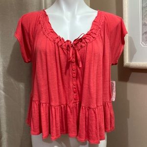 Free People Camelia Oversized Crop Top